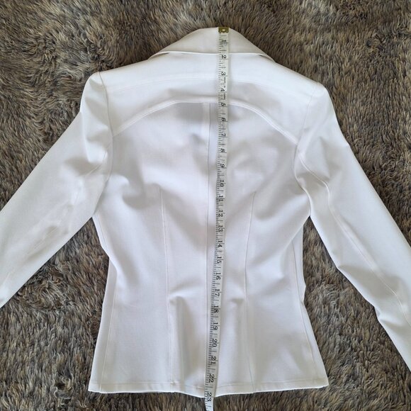 Mark Wong Nark Gorgeous white suit set pants 0 & jacket 2 - Picture 12 of 12